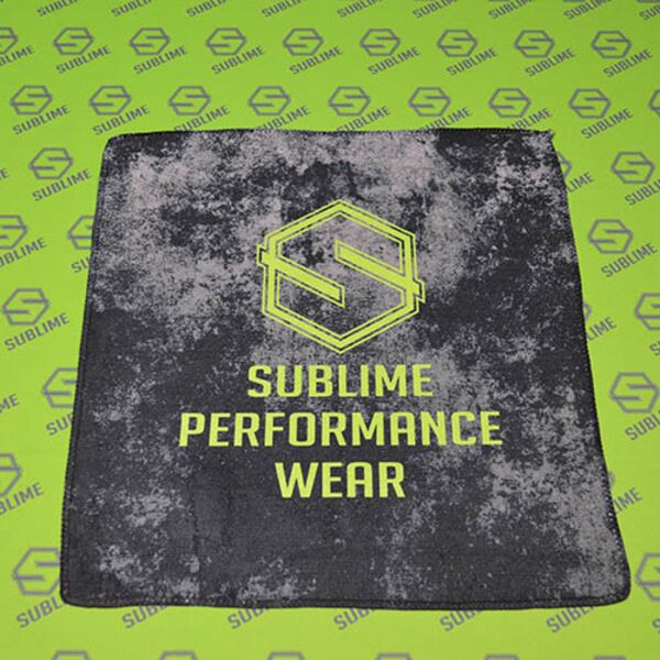 Sublime Performance Towel - Style 1 - Black/Lime Thumbnail