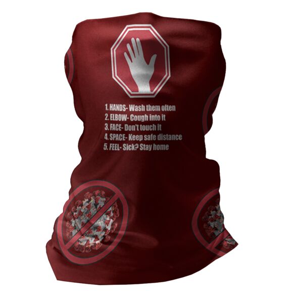 Single Layer Sport Neck Gaiter - Do the 5 Thumbnail