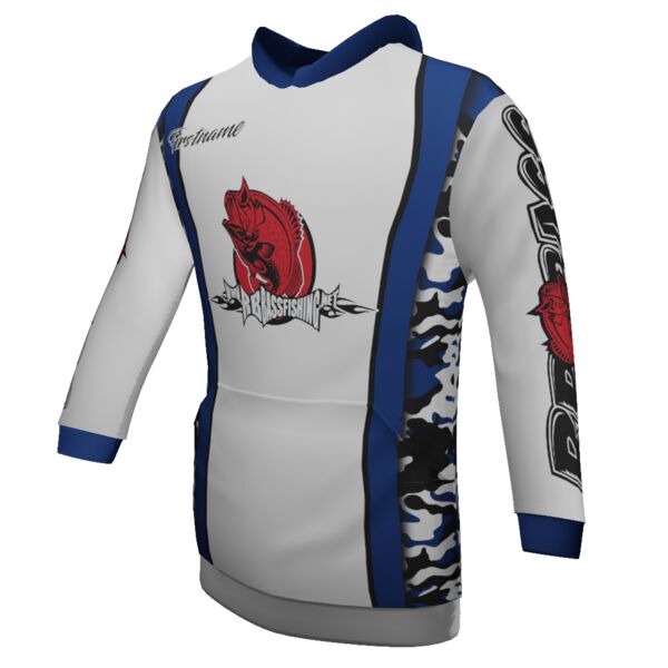 RB Bass Pro Staff - Classic Hoodie - Style 1 - Blue Thumbnail