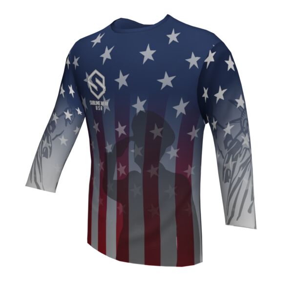 Performance Shirt - PAT-Red, White and Blue Thumbnail