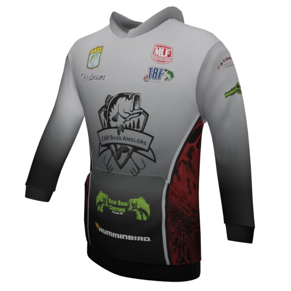 C&R Anglers - Classic Hoodie - Red Thumbnail