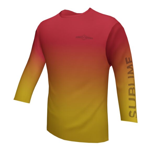 Performance Long Sleeve Shirt - Faded - Red/Gold Thumbnail
