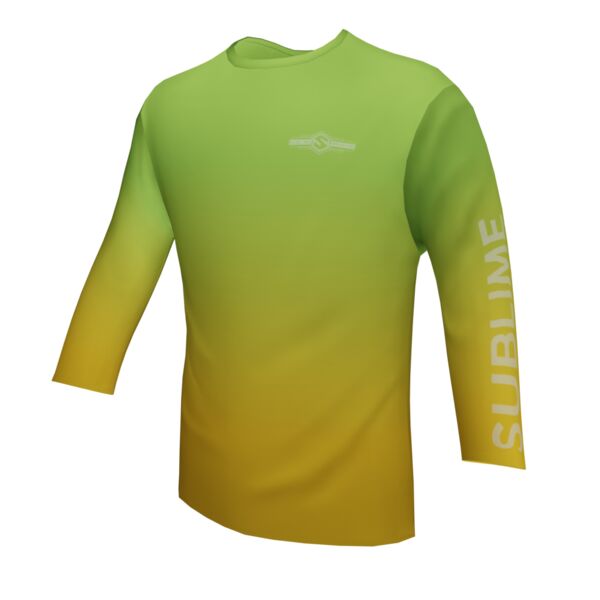 Performance Long Sleeve Shirt - Faded - Lime/Gold Thumbnail