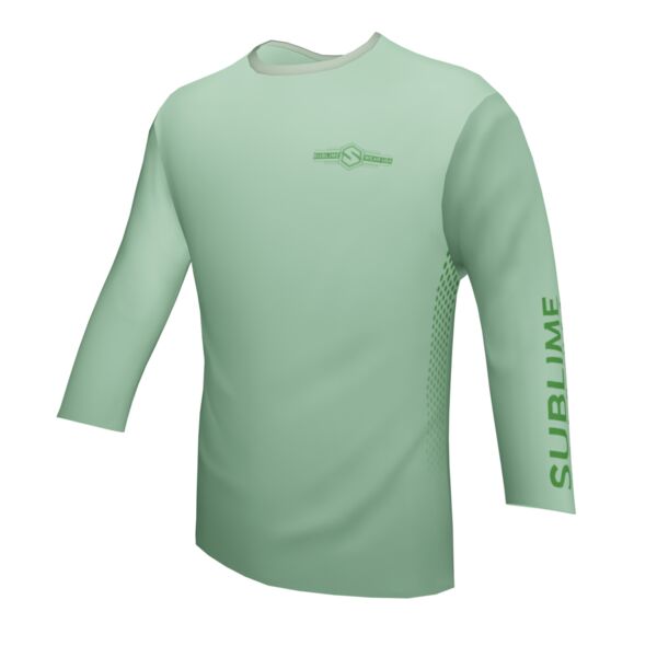 Performance Long Sleeve Shirt - On The Water - Mint Green Thumbnail