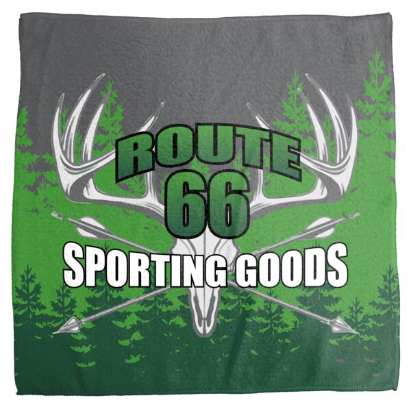 Route 66 Sporting Goods Towel with Grommet & Carabiner - Style 1 Thumbnail