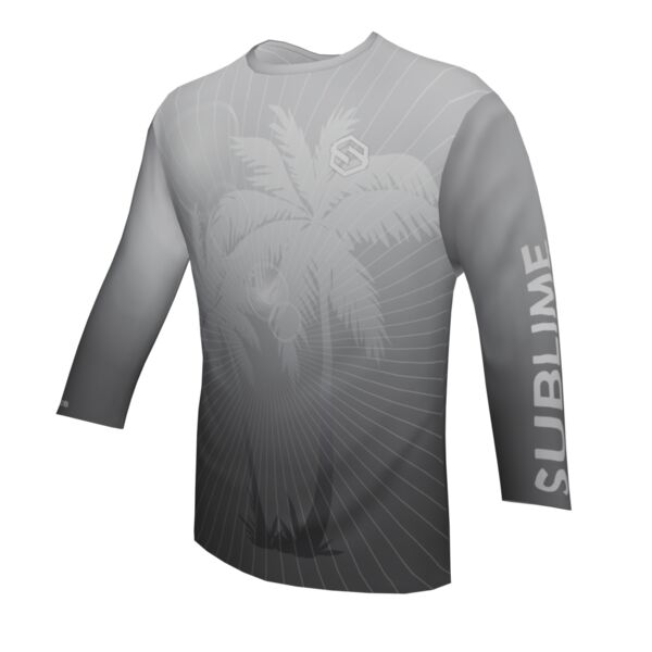 Performance Long Sleeve Shirt - Tropical - Light Gray/Dark Gray Thumbnail