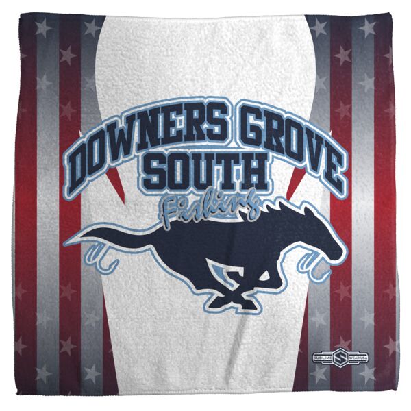 Downers Grove South - Double Sided Towel and Carabiner - Style 1 Thumbnail