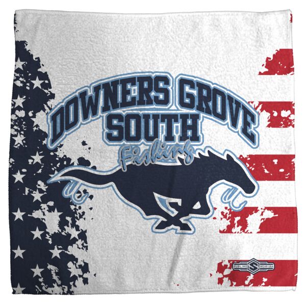 Downers Grove South - Double Sided Towel and Carabiner - Style 3 Thumbnail